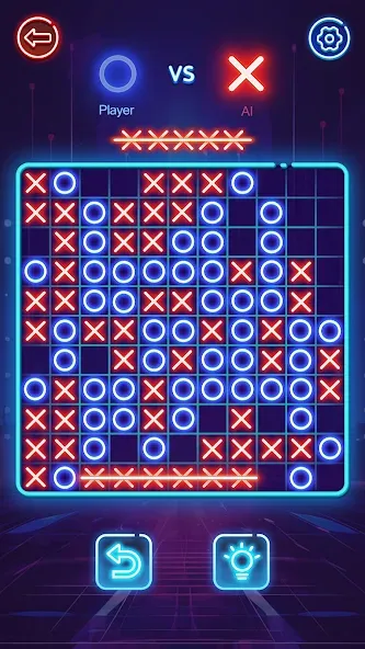 OX Game - XOXO · Tic Tac Toe [МОД: Все открыто, Дополнительные деньги и Меню MOD] Screenshot 4