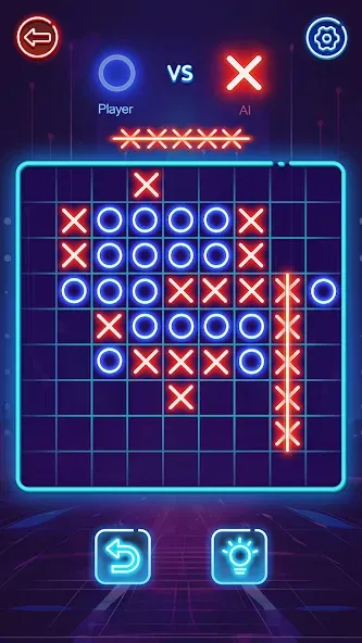 OX Game - XOXO · Tic Tac Toe [МОД: Все открыто, Дополнительные деньги и Меню MOD] Screenshot 5