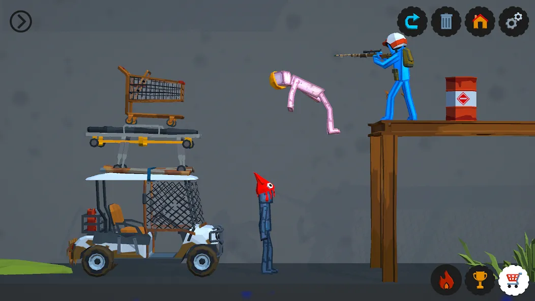 Playground 3D [МОД: Все открыто, Дополнительные деньги и Меню MOD] Screenshot 3