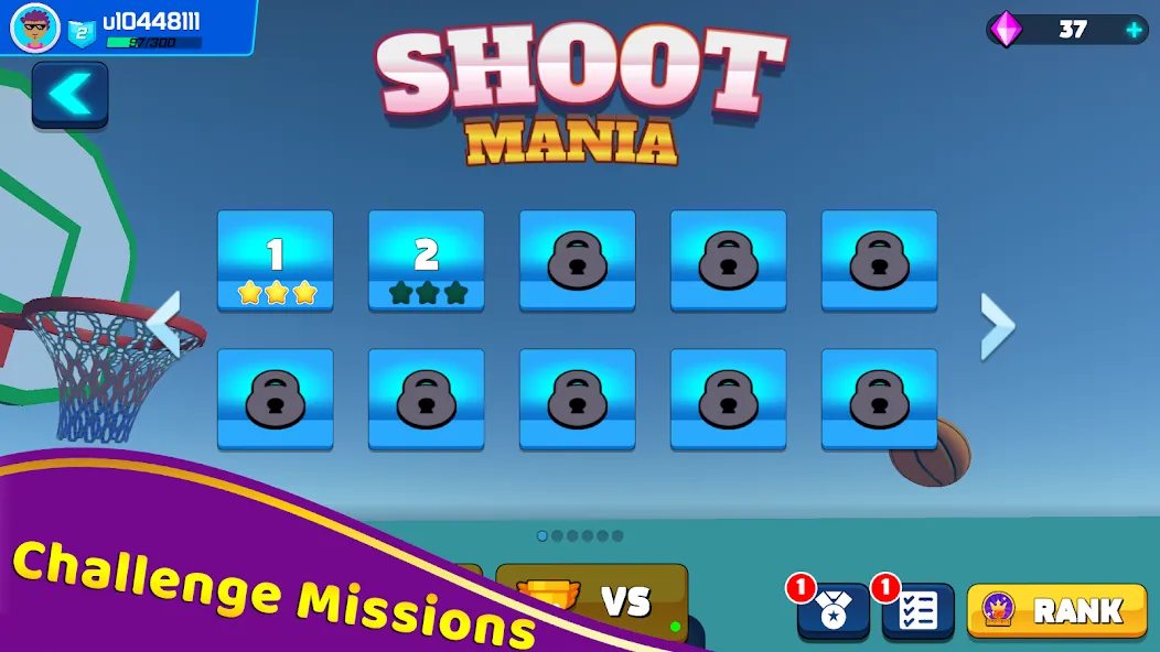 Shoot Challenge Basketball (Шут Челлендж Баскетбол) [МОД: Много денег, Монет и Все открыто] Screenshot 4