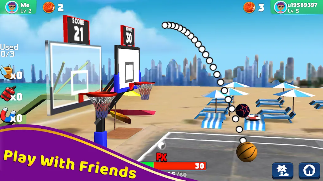 Shoot Challenge Basketball (Шут Челлендж Баскетбол) [МОД: Много денег, Монет и Все открыто] Screenshot 5