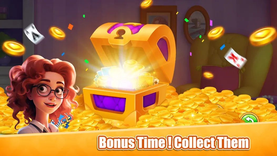 Solitarie TriPeaks  K (солитарий) [МОД: Все открыто, Дополнительные деньги и Меню MOD] Screenshot 5