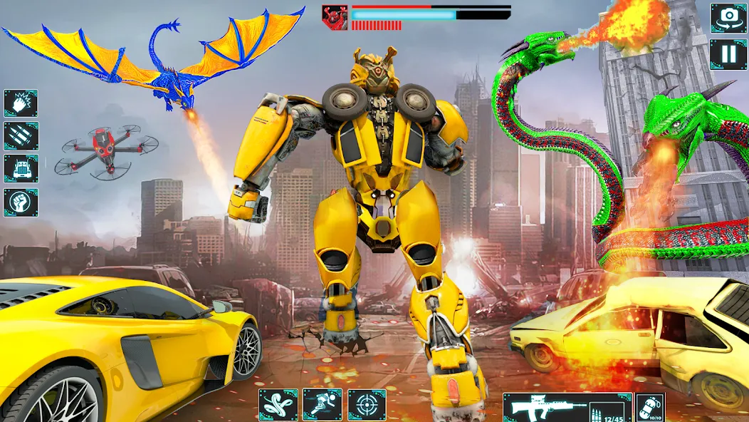 Snake Car Robot Transformation (Снейк Кар Робот Трансформейшн) [МОД: Деньги, Монеты и Меню MOD] Screenshot 2