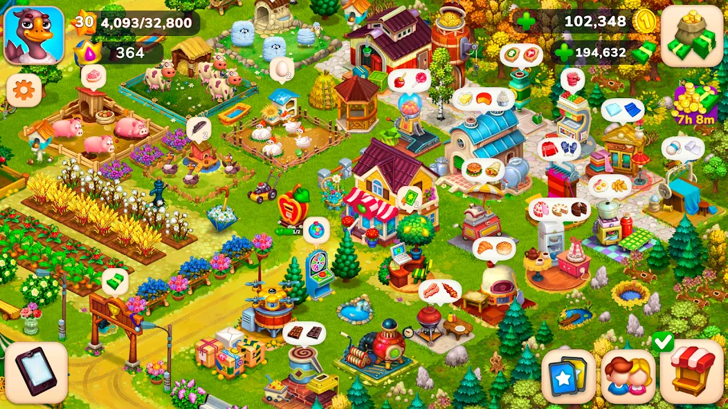 Farmington – Farm game (Фармингтон) [МОД: Деньги, Монеты и Меню MOD] Screenshot 1
