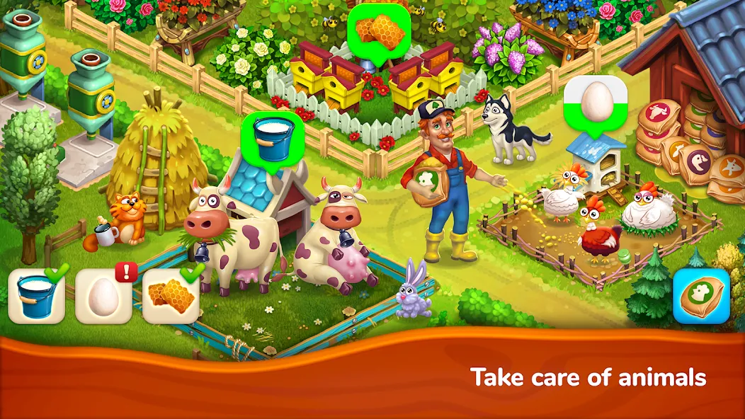 Farmington – Farm game (Фармингтон) [МОД: Деньги, Монеты и Меню MOD] Screenshot 5