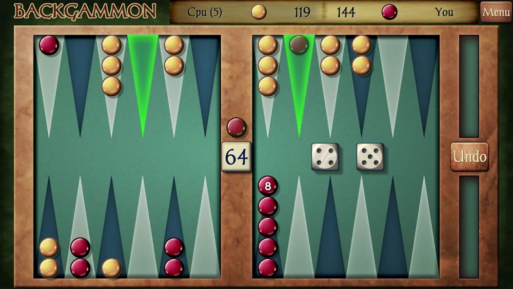 Backgammon (Бэкгаммон) [МОД: Меню, Бесконечные монеты и Открытые уровни] Screenshot 1
