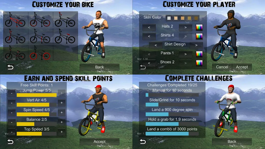 BMX Freestyle Extreme 3D (Фристайл Экстрим 3D) [МОД: Много монет, Открытые уровни и Мега MOD] Screenshot 5