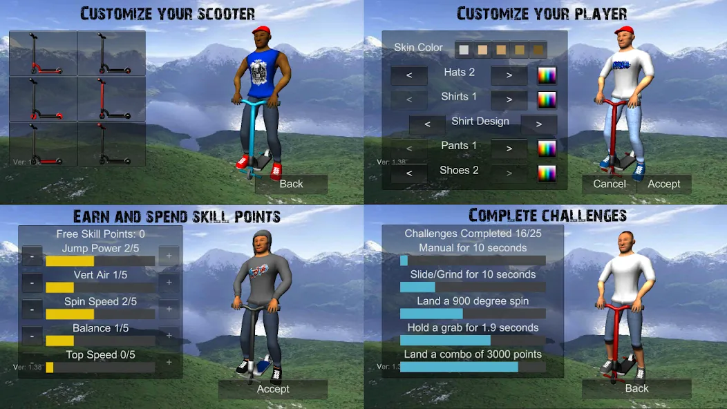 Scooter Freestyle Extreme 3D (Скутер Фристайл Экстрим 3D) [МОД: Много денег, Монет и Все открыто] Screenshot 5