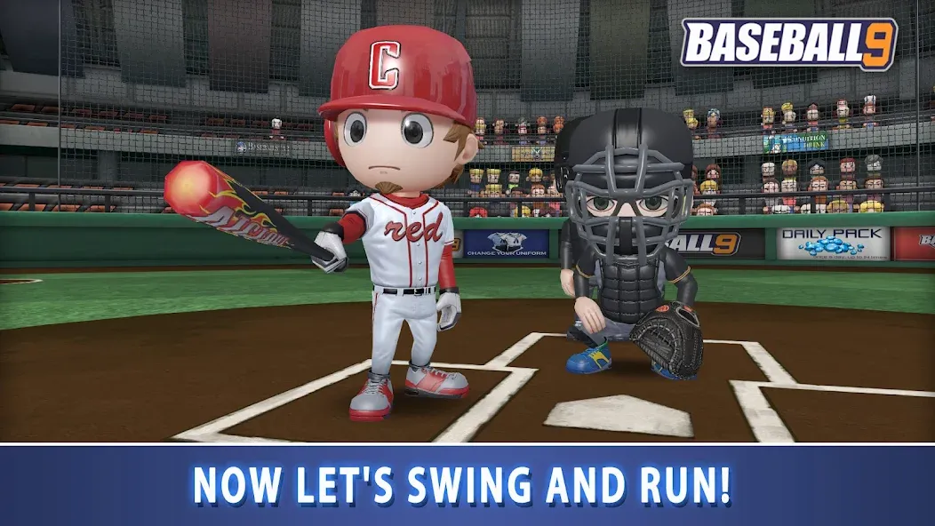 BASEBALL 9 (БЕЙСБОЛ 9) [МОД: Много денег, Монет и Все открыто] Screenshot 4