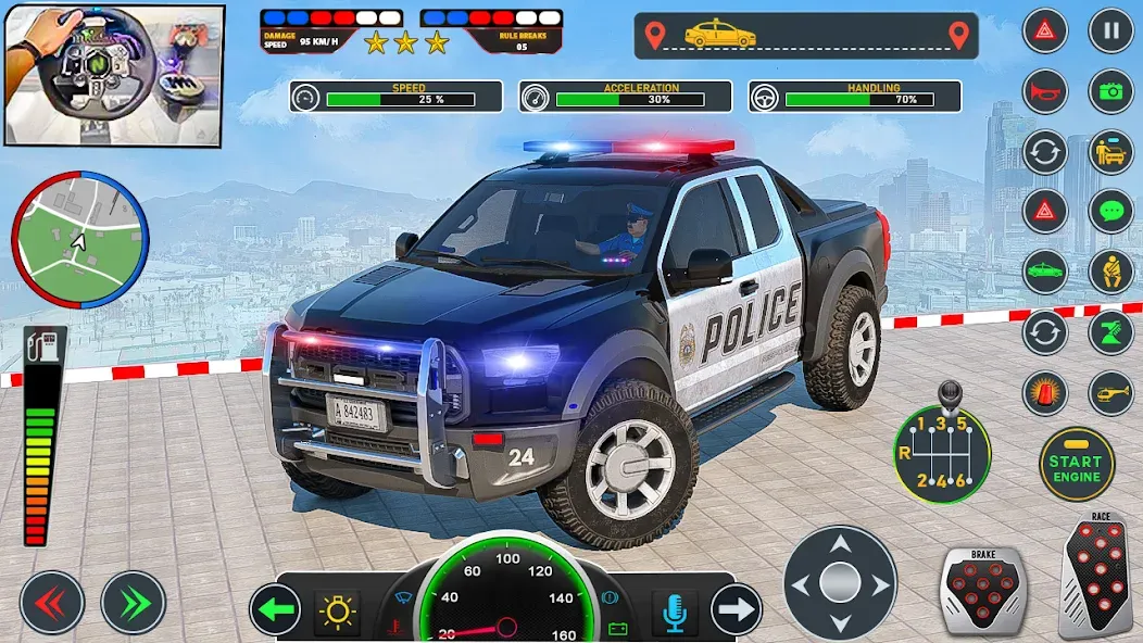 Police Car Driving: Car Games (ЮС Полис Кар Транспорт Трак) [МОД: Меню, Бесконечные монеты и Открытые уровни] Screenshot 3