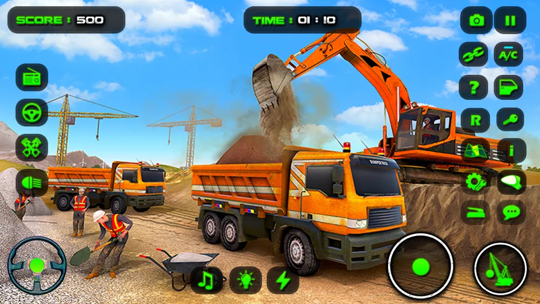 City Construction: Sand Games [МОД: Меню, Бесконечные монеты и Открытые уровни] Screenshot 1
