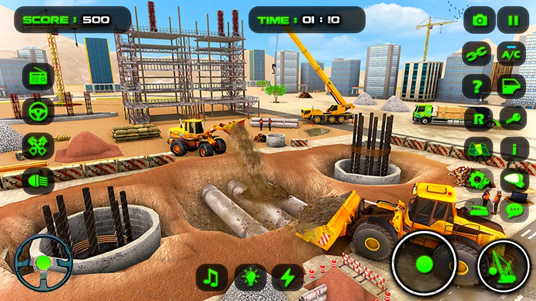 City Construction: Sand Games [МОД: Меню, Бесконечные монеты и Открытые уровни] Screenshot 3