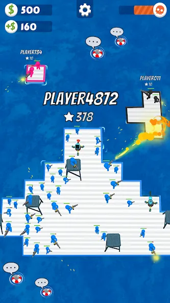 War of Rafts: Crazy Sea Battle (Война плотов) [МОД: Деньги, Монеты и Меню MOD] Screenshot 5
