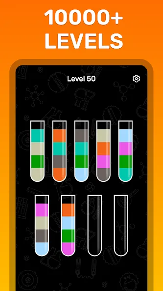 Water Sort Puzzle Color Game [МОД: Много монет, Открытые уровни и Мега MOD] Screenshot 5
