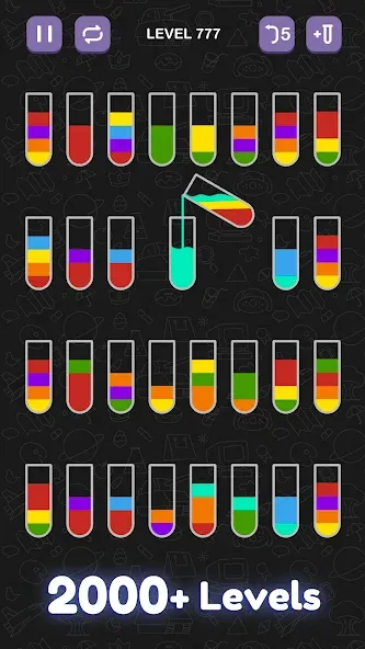 Water Sort Puzzle - Sort Color [МОД: Много монет, Открытые уровни и Мега MOD] Screenshot 2