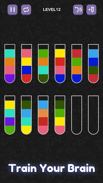 Water Sort Puzzle - Sort Color [МОД: Много монет, Открытые уровни и Мега MOD] Screenshot 4