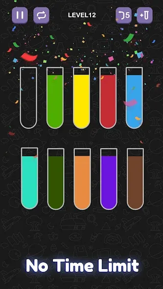 Water Sort Puzzle - Sort Color [МОД: Много монет, Открытые уровни и Мега MOD] Screenshot 5