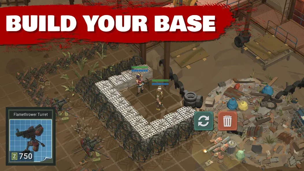 Overrun: Zombie Tower Defense (Оверран) [МОД: Бесконечные деньги, Монеты и Мега MOD] Screenshot 3