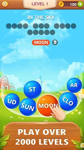Word Bubble Puzzle - Word Game [МОД: Много денег, Монет и Все открыто] Screenshot 1