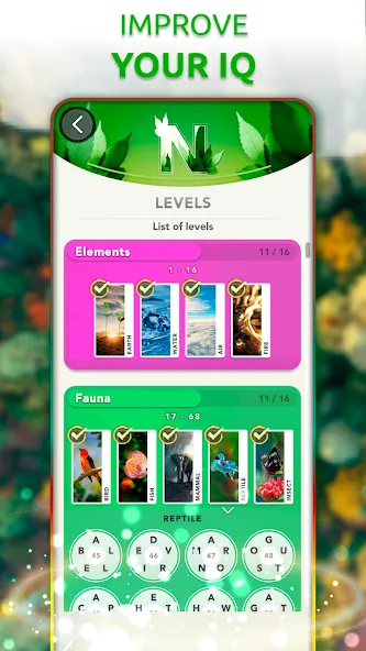 Word Connect - Words of Nature [МОД: Бесконечные деньги, Монеты и Мега MOD] Screenshot 5