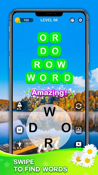 Word Connect - Train Brain (Ворд Коннект) [МОД: Бесконечные деньги, Монеты и Мега MOD] Screenshot 1