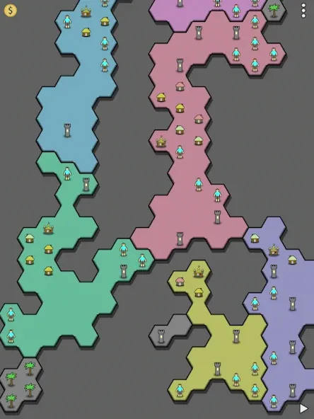 Antiyoy Online (Антий Онлайн) [МОД: Меню, Бесконечные монеты и Открытые уровни] Screenshot 3