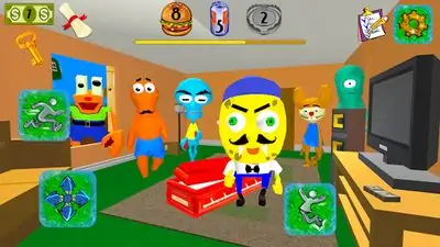 Download Hack Sponge Neighbor Escape 3D MOD APK? ver. 1.4