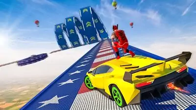 Download Hack Superhero Car: Mega Ramp Games MOD APK? ver. 2.29