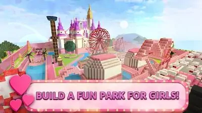 Download Hack Girls Theme Park Craft: Water Slide Fun Park Games MOD APK? ver. Varies with device