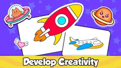 Download Hack Baby Coloring games for kids with Glow Doodle MOD APK? ver. 1