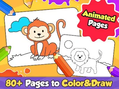 Download Hack Baby Coloring games for kids with Glow Doodle MOD APK? ver. 1