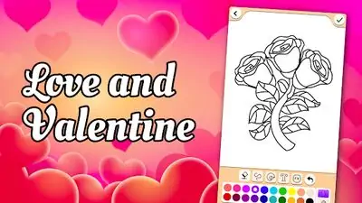 Download Hack Valentines love coloring book MOD APK? ver. 17.1.2