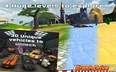Download Hack Crash Drive 2: 3D racing cars MOD APK? ver. 3.90