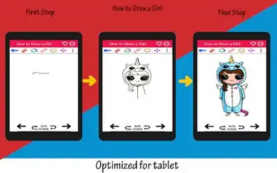 Download Hack How to Draw Girl Step by Step [Premium MOD] for Android ver. 1.0