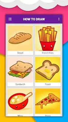 Download Hack How to draw cute food, drinks step by step MOD APK? ver. 1.6.7