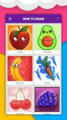 Download Hack How to draw cute food, drinks step by step MOD APK? ver. 1.6.7