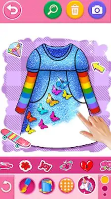 Download Hack Glitter dress coloring and drawing book for Kids MOD APK? ver. 5.0