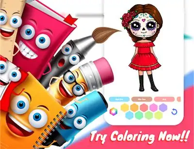 Download Hack Drawely- Draw Color Cute Girls MOD APK? ver. 104.0.9