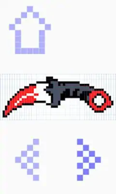Download Hack How to draw pixel weapon drawing step by step [Premium MOD] for Android ver. 1.1