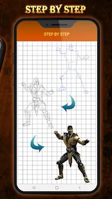 Download Hack How to draw Mortal K characters MOD APK? ver. 1.5.1