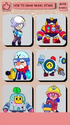 Download Hack Howto Draw BrawlStar Character [Premium MOD] for Android ver. 302