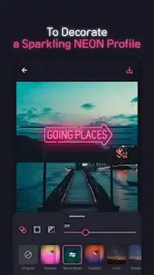 Download Hack NEON GIF+TEXT Video Effects MOD APK? ver. Varies with device