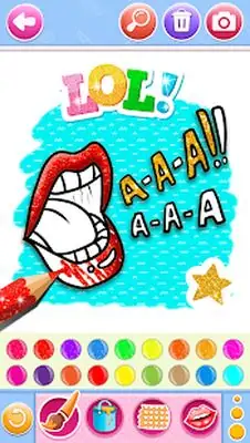 Download Hack Glitter Lips with Makeup Brush Set coloring Game MOD APK? ver. 2.5