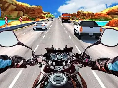 Download Hack Highway Moto Rider Bike Racing [Premium MOD] for Android ver. 1.0