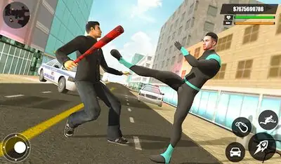 Download Hack Green Rope Hero Crime City Games – Gangstar Crime [Premium MOD] for Android ver. 3