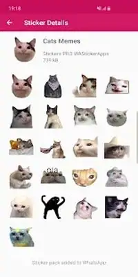 Download Hack Funny Cat Memes Stickers WAStickerApps MOD APK? ver. 1.7.0