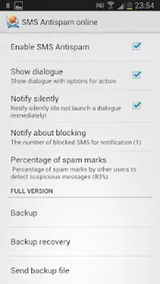 Download Hack SMS Antispam online [Premium MOD] for Android ver. 2.34
