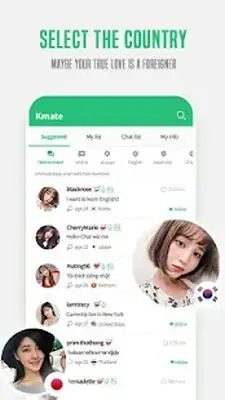 Download Hack Kmate-Meet Korean and foreign friends [Premium MOD] for Android ver. 2.1.5