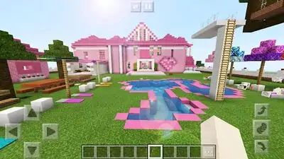 Download Hack Pink House for girls in Minecraft PE [Premium MOD] for Android ver. 3