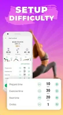 Download Hack Pilates workout routine－Fitness exercises at home [Premium MOD] for Android ver. 2.5.2